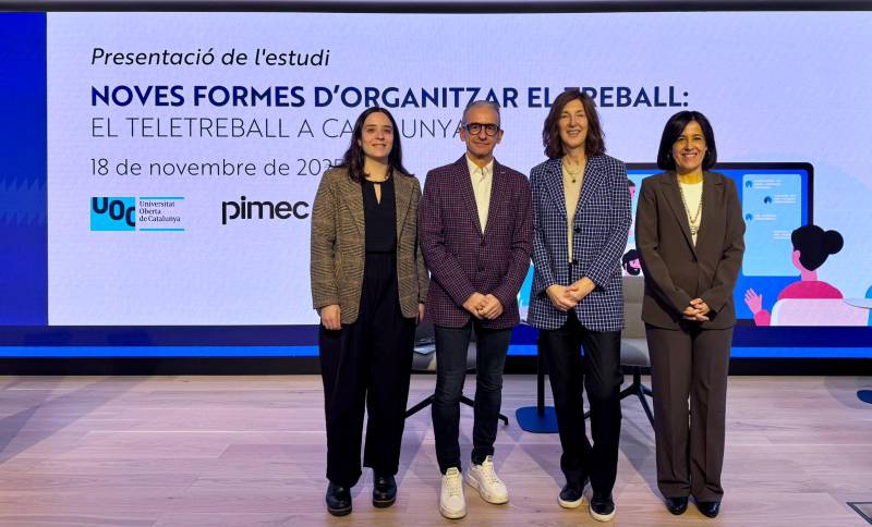 Un nou estudi de la UOC i Pimec mostra que el teletreball s'ha consolidat a Catalunya i que camina cap a un futur híbrid